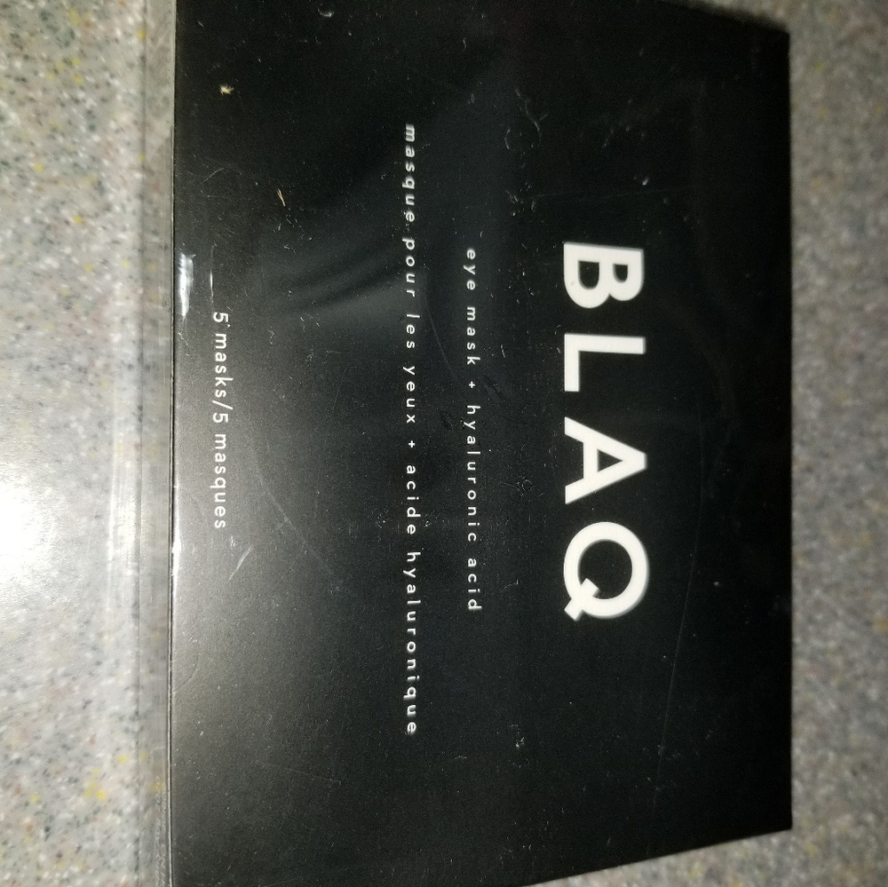 SOLD.   BLAQ eye mask(5 in pack) NIB